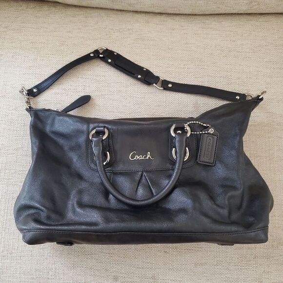 Coach Leather Ashley Satchel Handbag - Picture 3 of 12